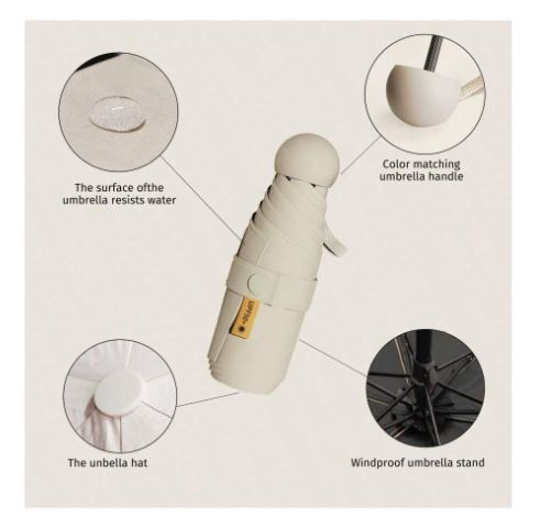 Parapluie Solaire Capsule – Protection Solaire Anti-UV