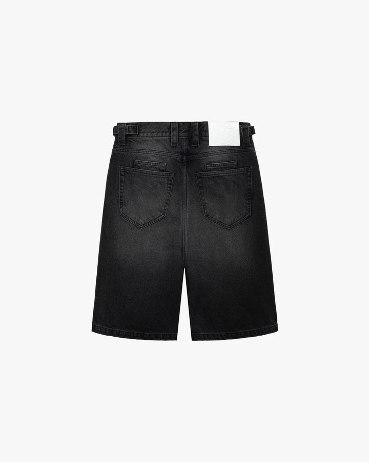 Faded Black Denim Jorts – Taille XL