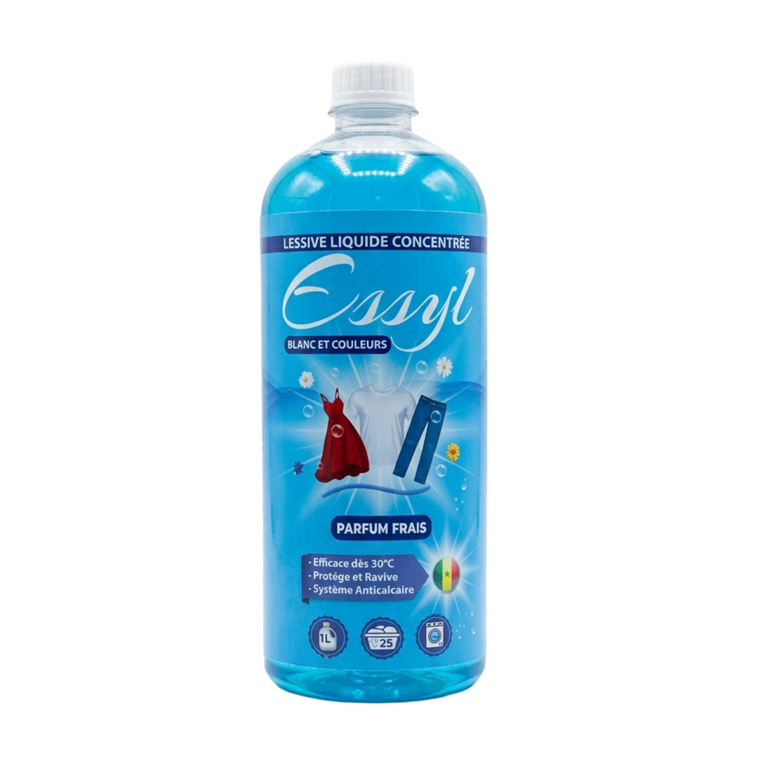 ESSYL – Lessive concentrée très efficace Parfum Frais 1 L (25 lavages)