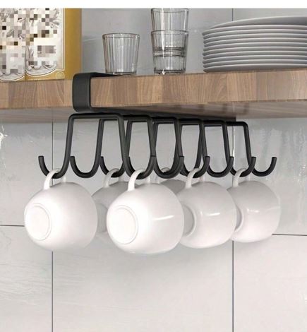 Support à tasses suspendu – 12 crochets pour placard
