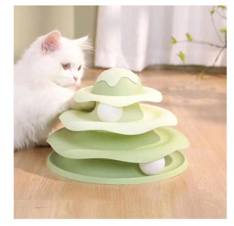 Jouet de divertissement autonome en rotation pour chat de compagnie