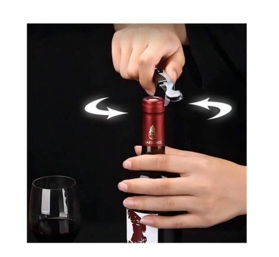 Ouvre-bouteille En Forme D'hippocampe Multifonctionnel Pour Vin, , Acier Inoxydable