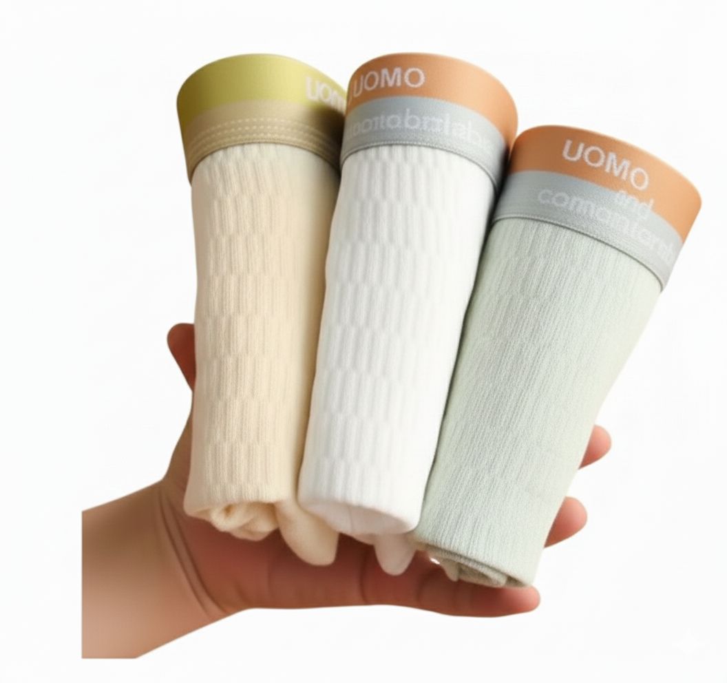 Set de 3 Boxers Homme – Styles Aléatoires, Élégance au Quotidien