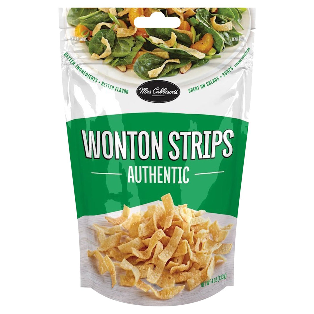 Wonton Strips Authentic- GARNITURES Croustillantes légères 113G