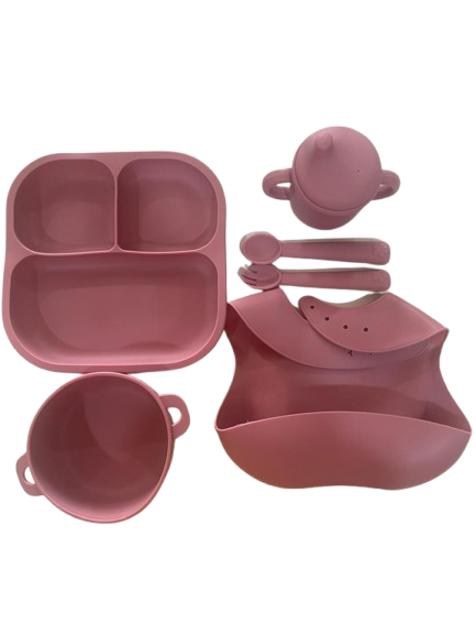 Ensemble d'alimentation pour bébé en silicone, fournitures de sevrage