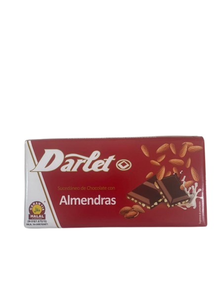 DARLET - Tablette de chocolat à l'amande 75G