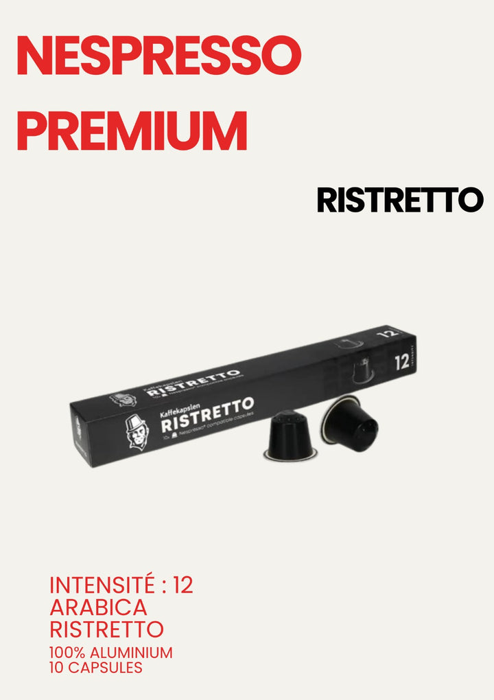 Ristretto Premium – Capsules de Café – Intensité 12 – 10 x 5,5 g