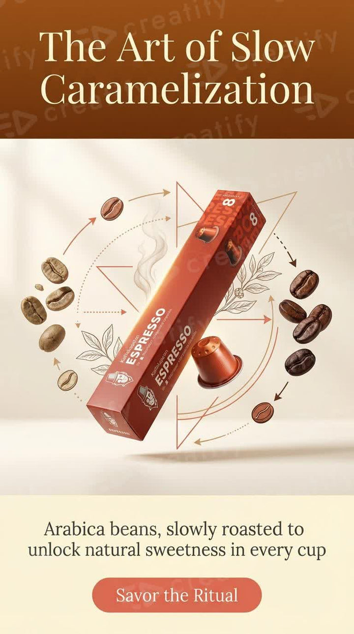 Espresso Premium – Capsules de Café espresso – Intensité 8 – 10 x 5,5 g