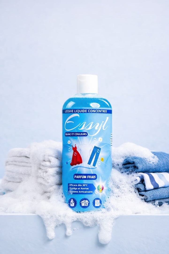 ESSYL – Lessive concentrée très efficace Parfum Frais 1 L (25 lavages)