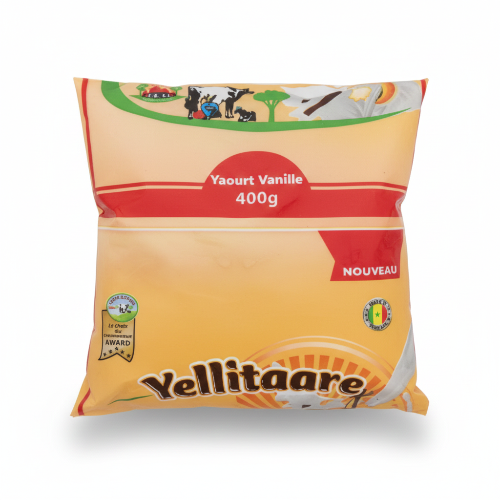 Yaourt vanille YELLITARE 400g dispo à Dakar sur Dialy en 60min à Dakar