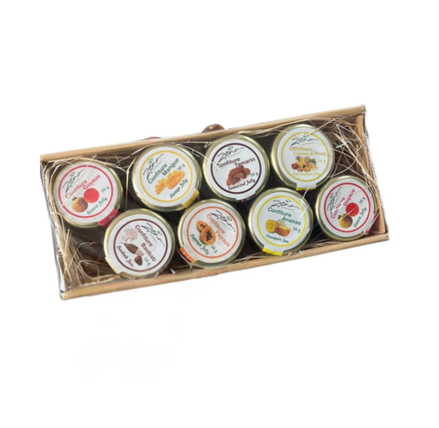 Coffret tartine Zena 8x30g confitures locales disponible à Dakar sur Dialy