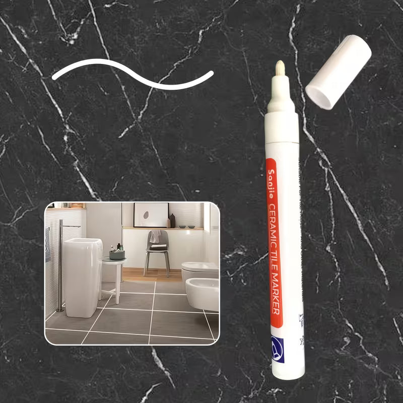 Lot de 2 Stylos à Joint Blanc – Marqueurs de Réparation pour Carrelage