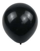 ballons métalliques multicolores de 10 pouces, Noir, 10 Pièces