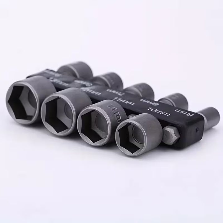 Jeu de Douilles Hexagonales 5 mm à 13 mm – Embouts de Tournevis en Acier Chrome Vanadium