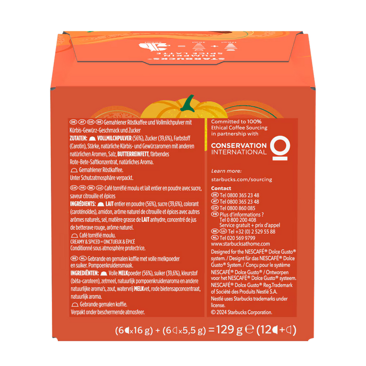 DOLCE GUSTO-Starbucks® Pumpkin Spice Latte 12 capsules