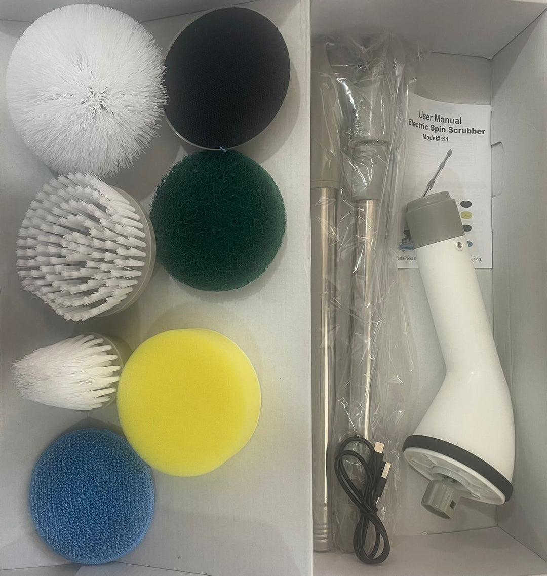 ELECTRIC SPIN SCRUBBER 8 IN 1