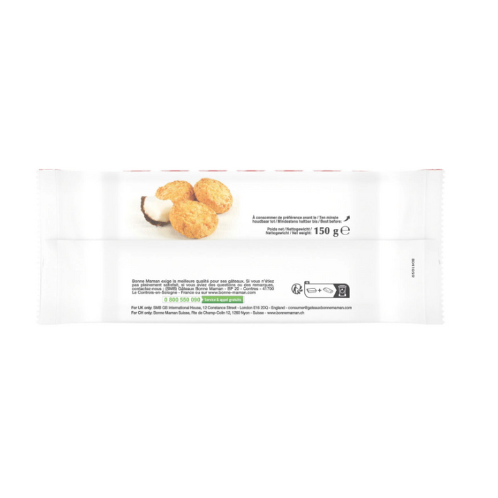 BONNE MAMAN - Sablés croquants à la noix de coco - 150 g