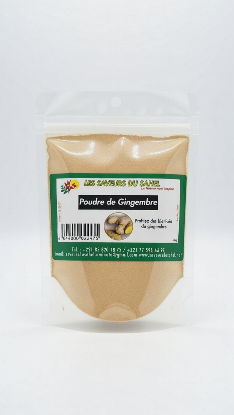 Les Saveurs du Sahel - Poudre de Gingembre - 50 g