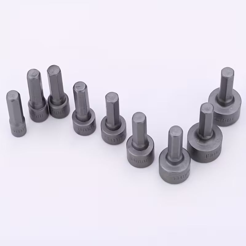 Jeu de Douilles Hexagonales 5 mm à 13 mm – Embouts de Tournevis en Acier Chrome Vanadium