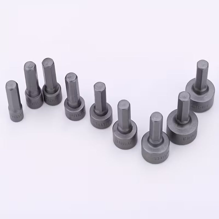 Jeu de Douilles Hexagonales 5 mm à 13 mm – Embouts de Tournevis en Acier Chrome Vanadium