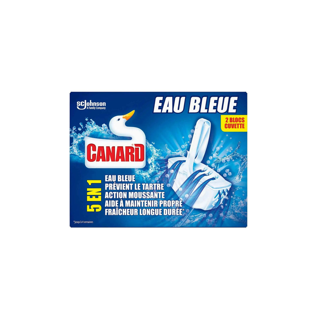 CANARD - Blocs WC Eau Bleue – Lot de 2, Nettoyant & Parfum