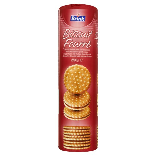 BRINK biscuit fourré choco 250G