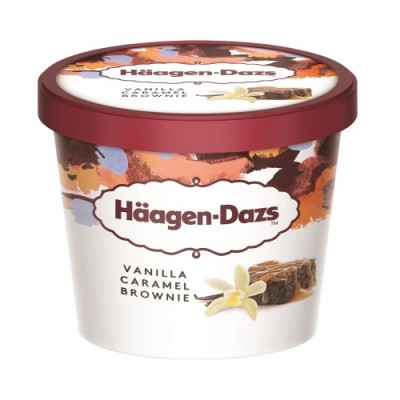 HAAGEN-DAZS - Mini-cup vanille caramel brownie - 95ml