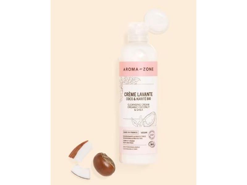 AromaZone - Crème lavante Coco & Karité visage et corps - 250 ml