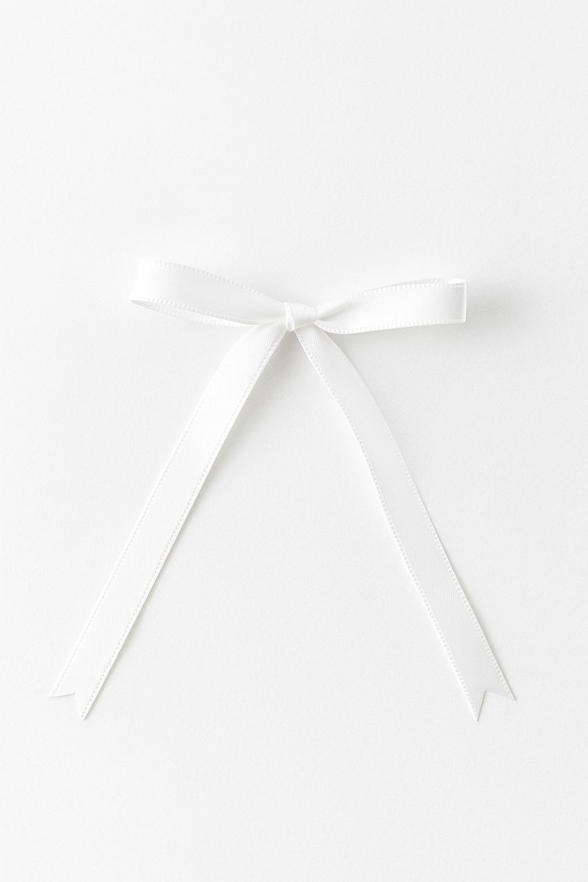 noeud en ruban satin blanc paquet de 50 pcs