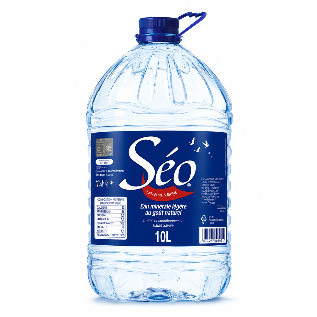 Seo - Bouteille d'eau Minérale - 10 L