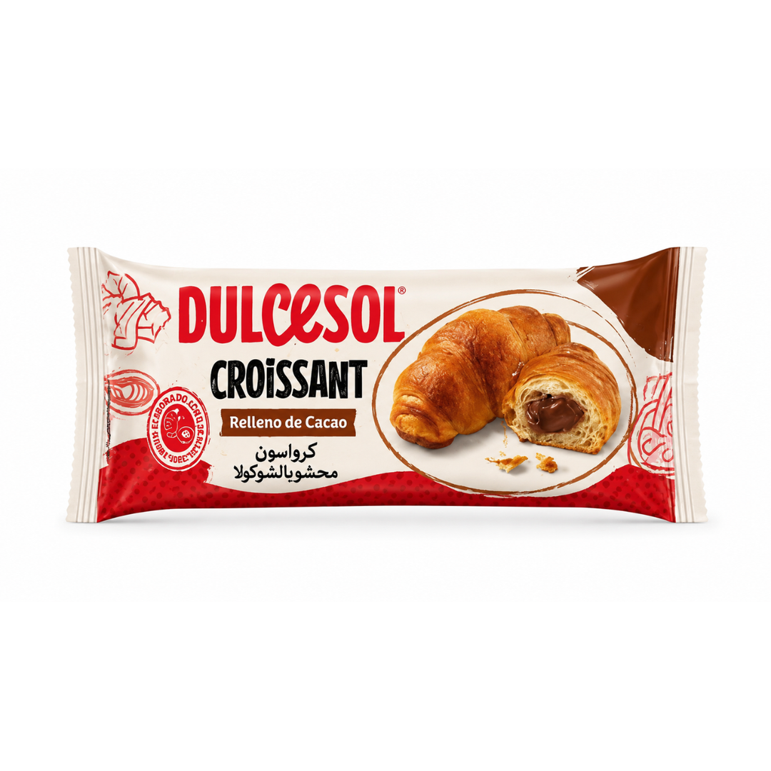 Dulcesol – Croissant Fourré au Cacao – 45 g