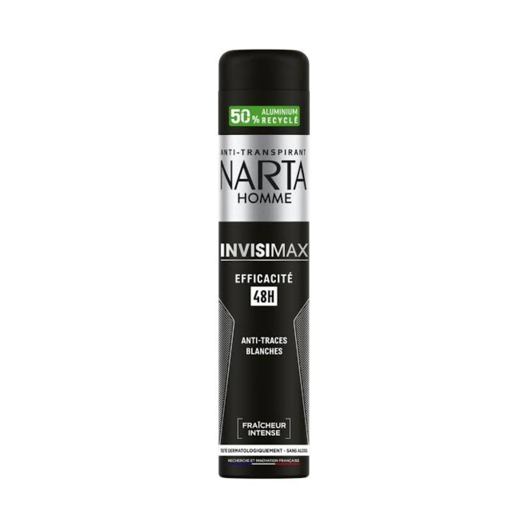 Narta – Déodorant Antitranspirant Invisimax – 48 H – Homme – 200 ml
