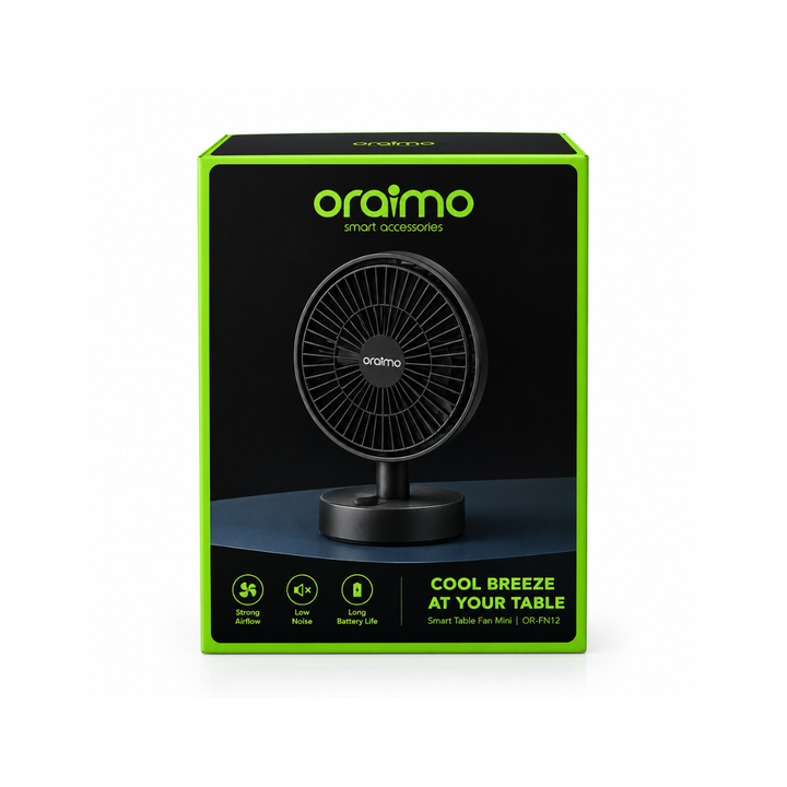 ORAIMO – Ventilateur de Table Rechargeable – ODF-201A