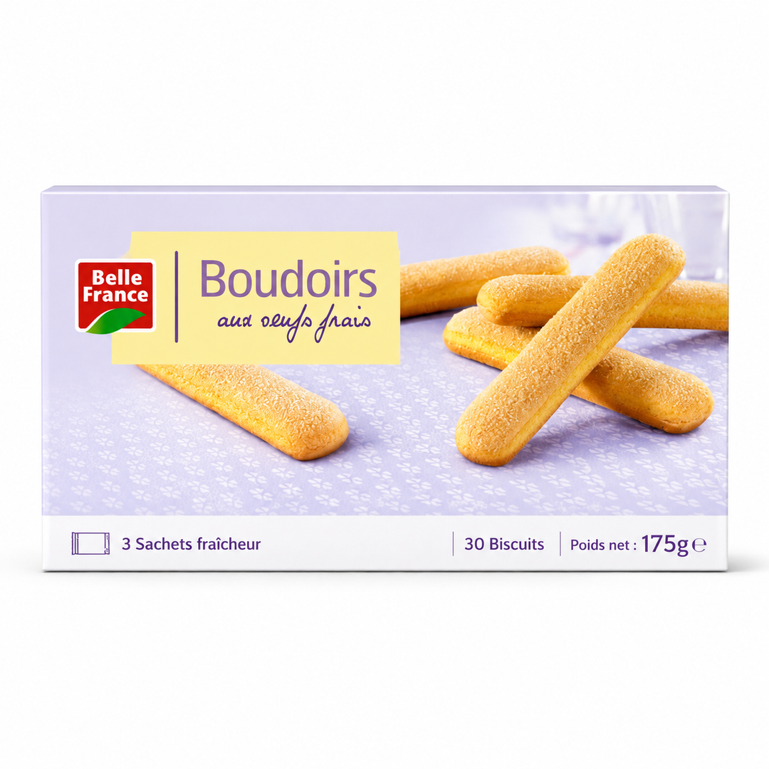 Belle France – Boudoirs aux Œufs Frais – 200 g – 30 Biscuits