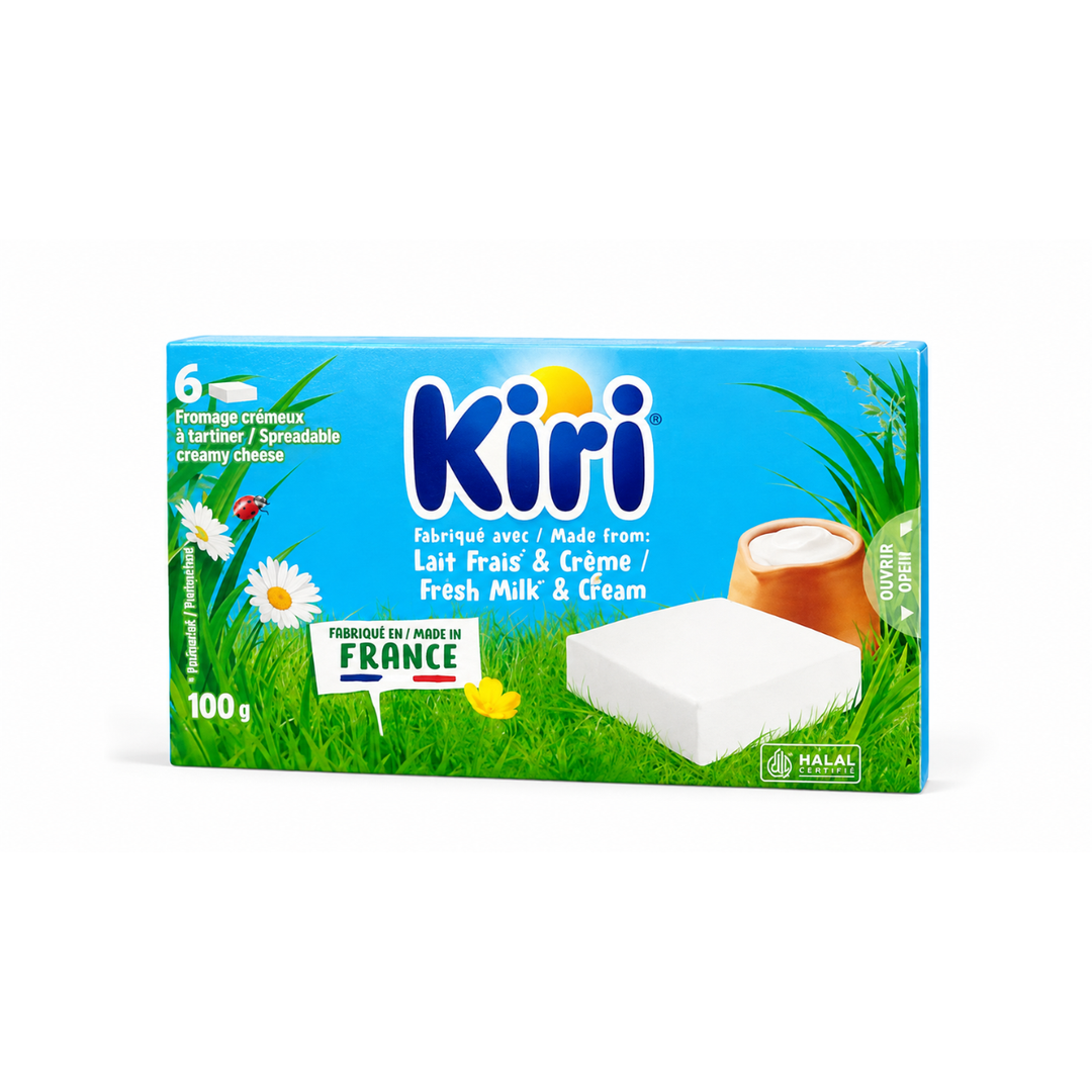 KIRI – Fromage Crémeux à Tartiner – 6 Portions – 100 g