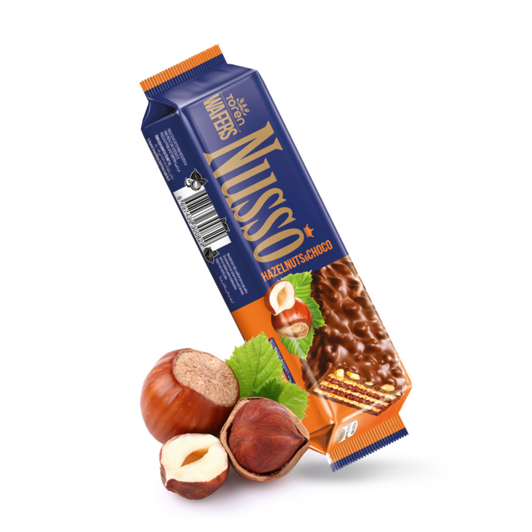 TOREN – Wafers Nusso Hazelnuts & Choco – 35 g