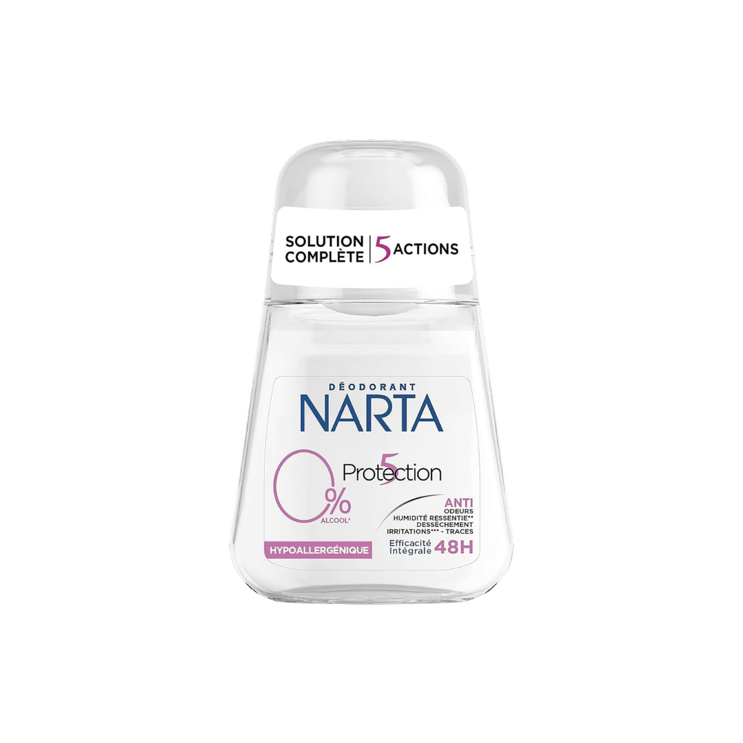 Narta – Déodorant Hypoallergénique Protection 5 – 0% Alcool – 48H – 50 ml