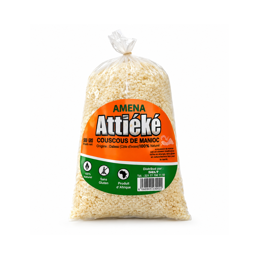 AMENA – Attiéké de Côte d’Ivoire – 500 g