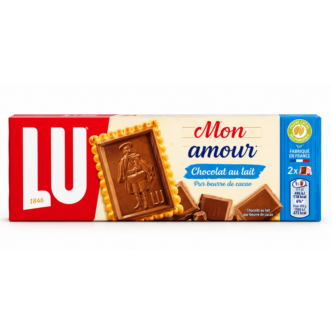 LU – Véritable Petit Écolier – Chocolat au Lait – Pur Beurre de Cacao – 150 g