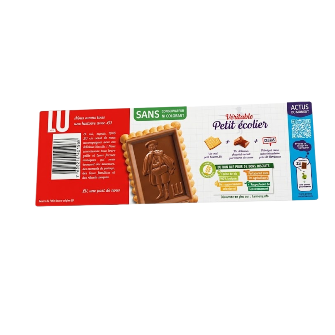 LU – Véritable Petit Écolier – Chocolat au Lait – Pur Beurre de Cacao – 150 g