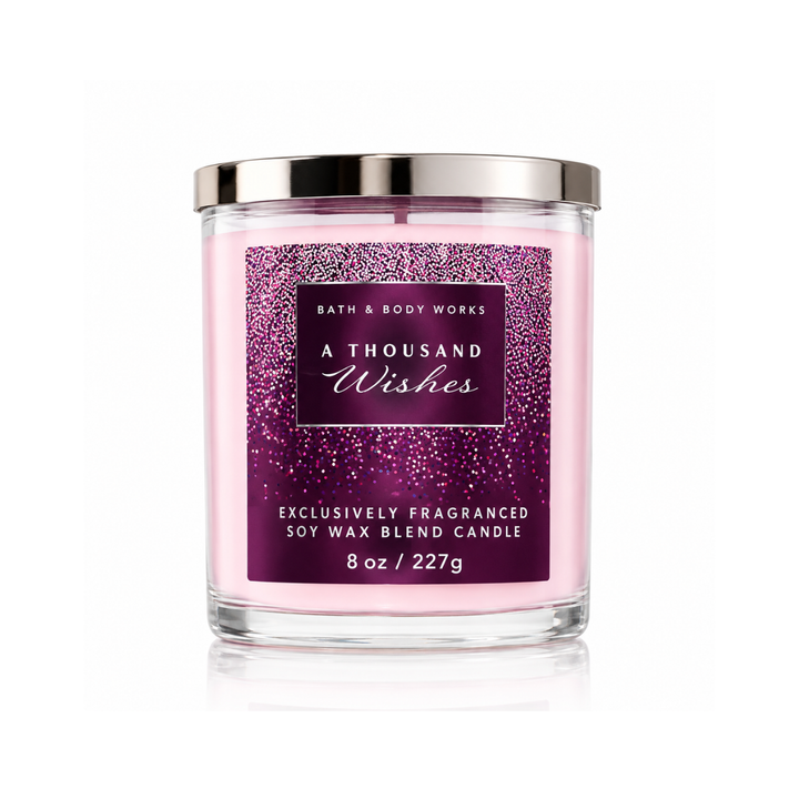 Bath & Body Works – Bougie Parfumée – A Thousand Wishes – 227 g