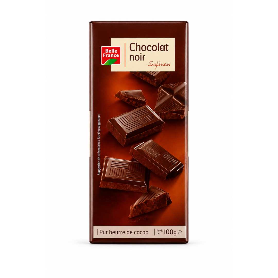 Belle France – Tablette de Chocolat Noir - 100 g
