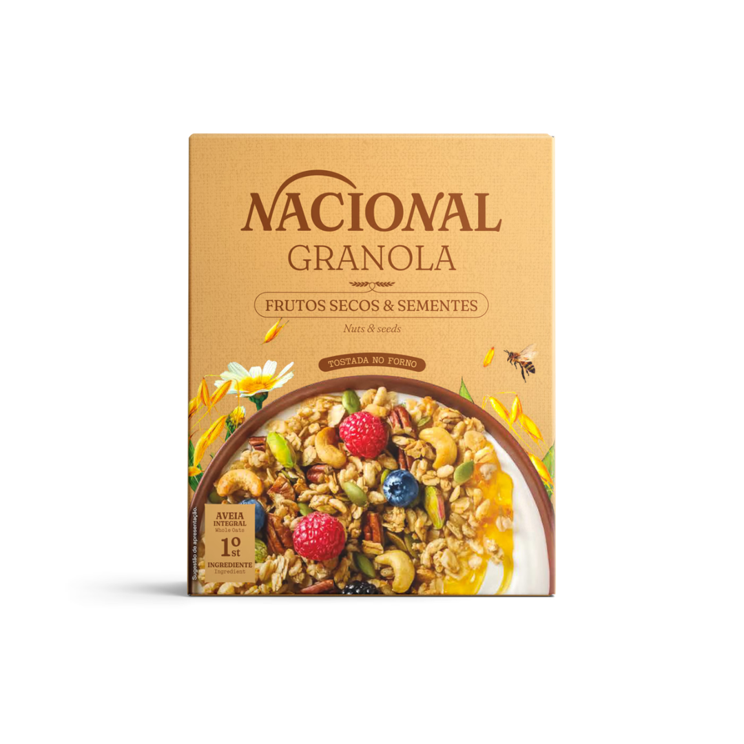 NACIONAL – Granola Fruits Secs & Graines – Tostado no Forno – 300 g