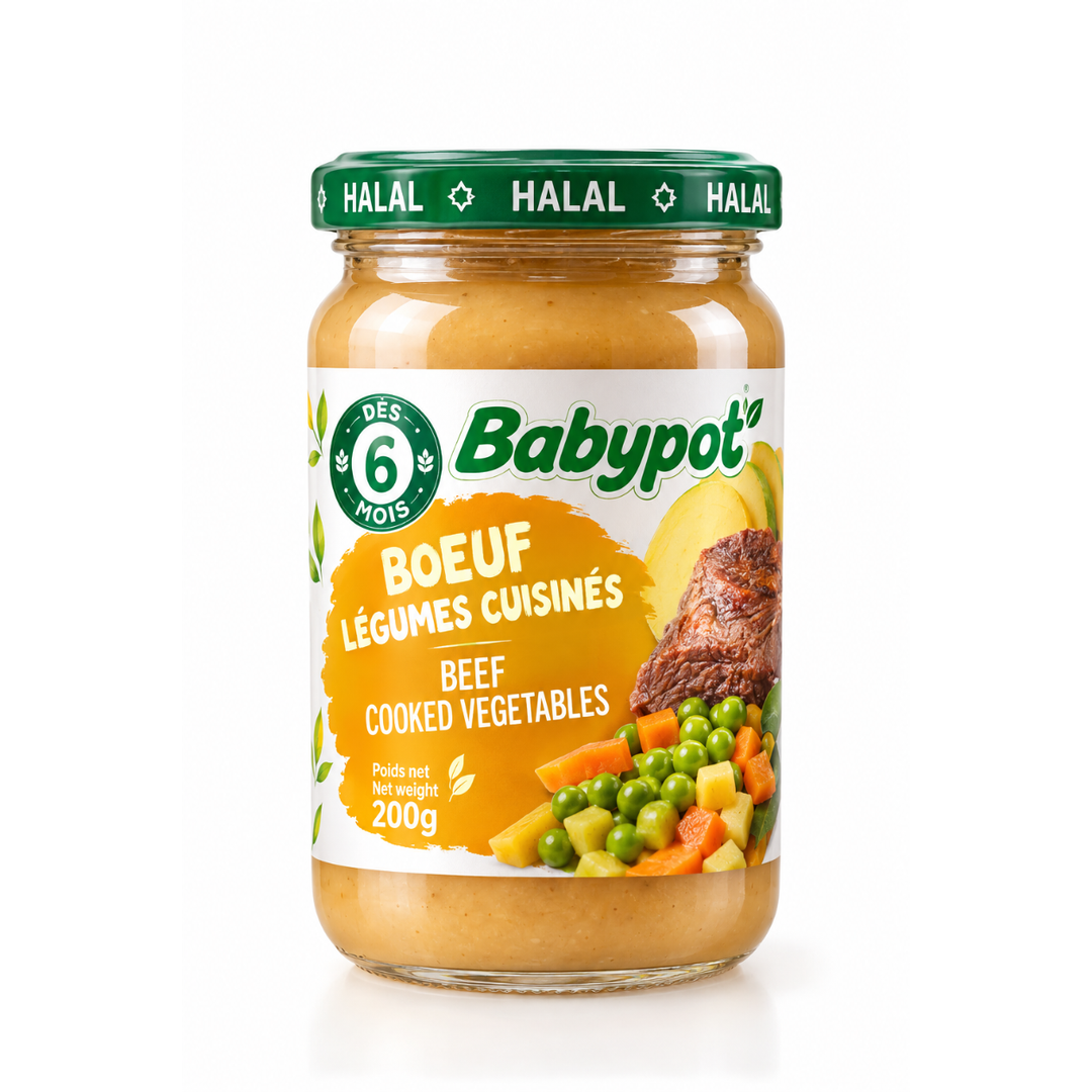 BABYPOT – Compote Bœuf & Légumes Cuisinés – 200 g