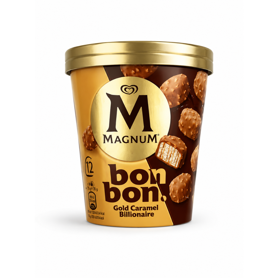 Magnum – Ice Cream Bonbon – Gold Caramel Billionaire – 204 ml