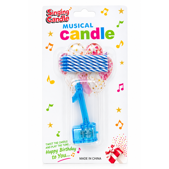 Bougie d’Anniversaire Lumineuse – Chiffre 1