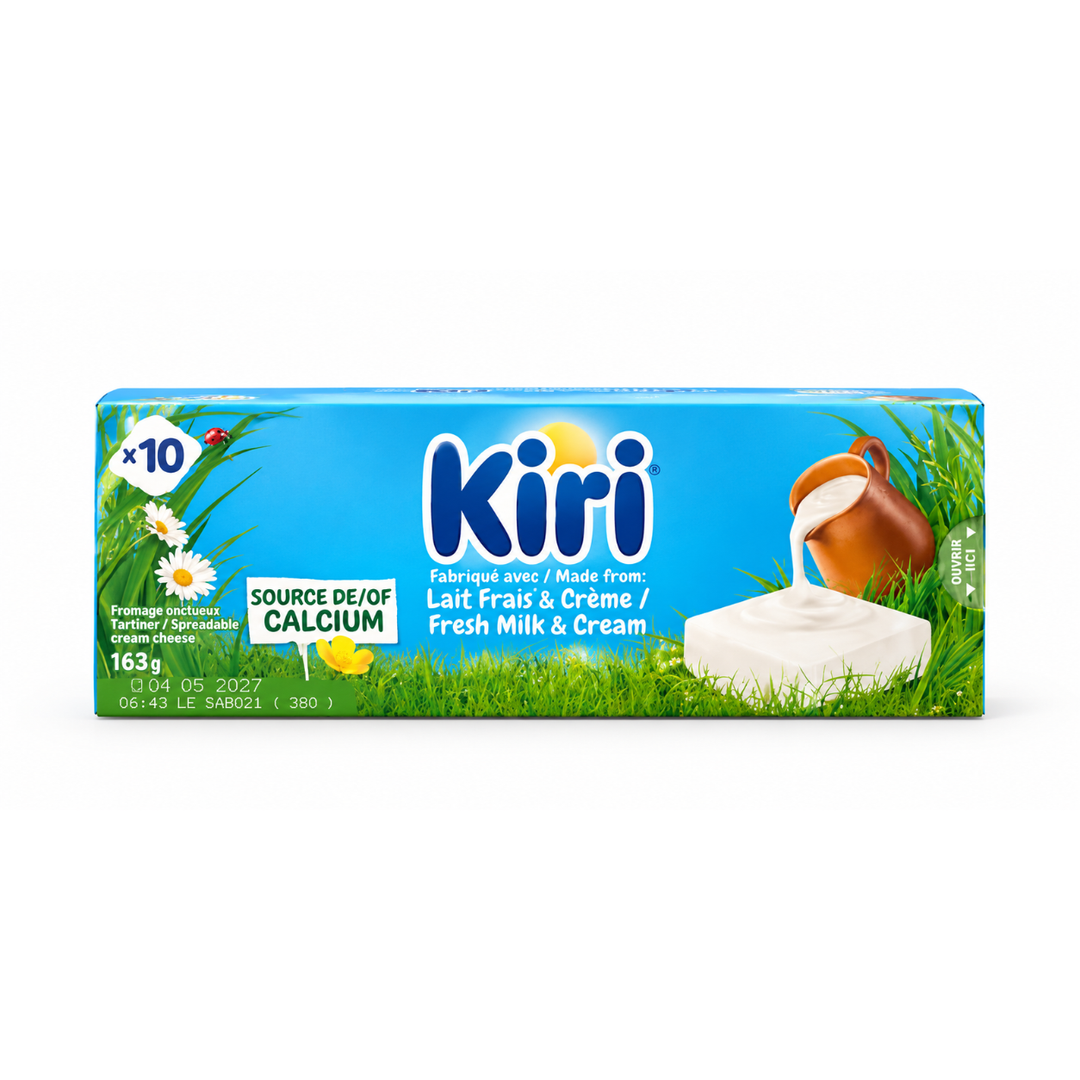 KIRI – Fromage Fondu – 10 Portions – 163 g