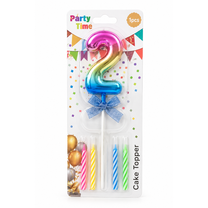 Bougie d’Anniversaire en Forme de Chiffre