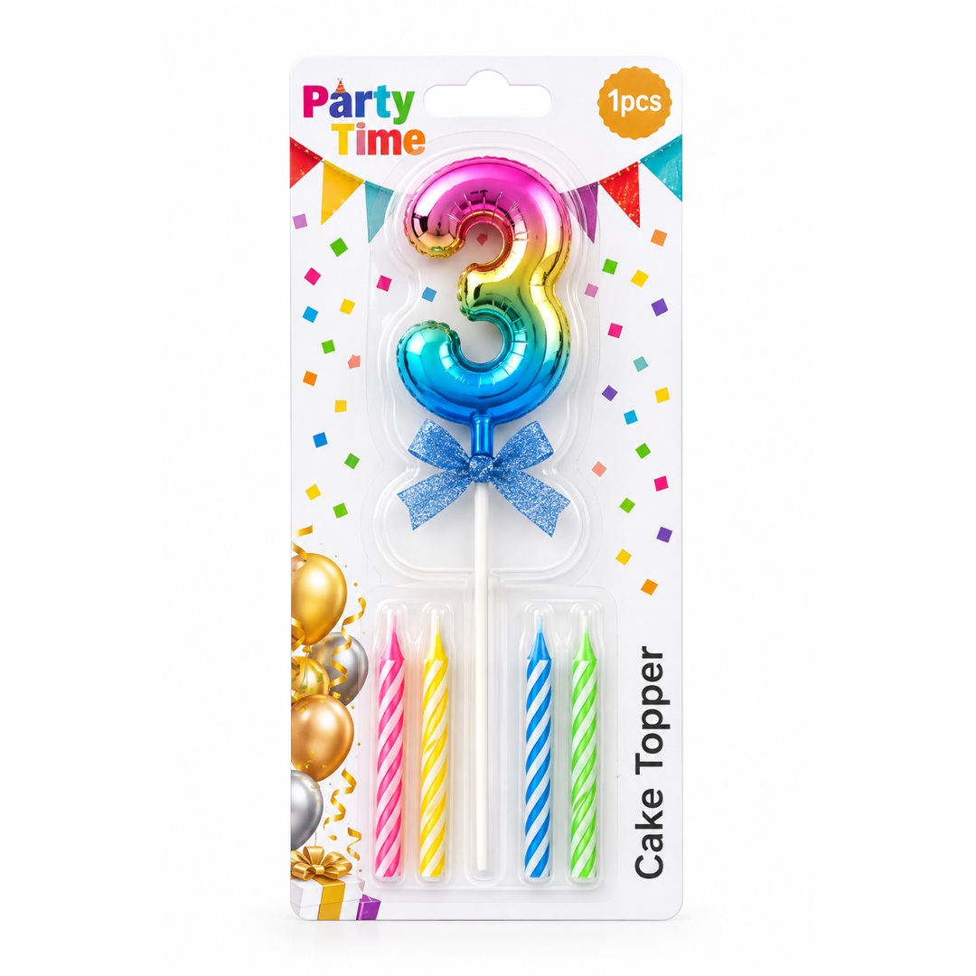 Bougie d’Anniversaire en Forme de Chiffre
