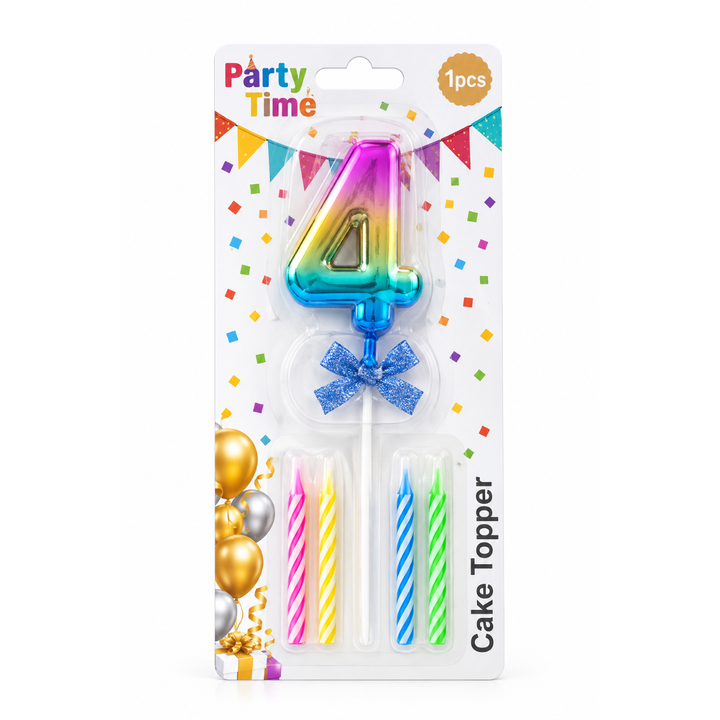 Bougie d’Anniversaire en Forme de Chiffre